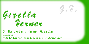 gizella herner business card